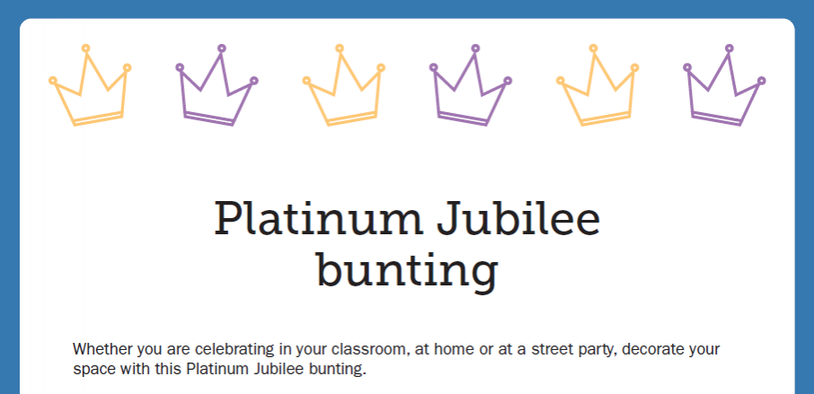 Platinum Jubilee bunting